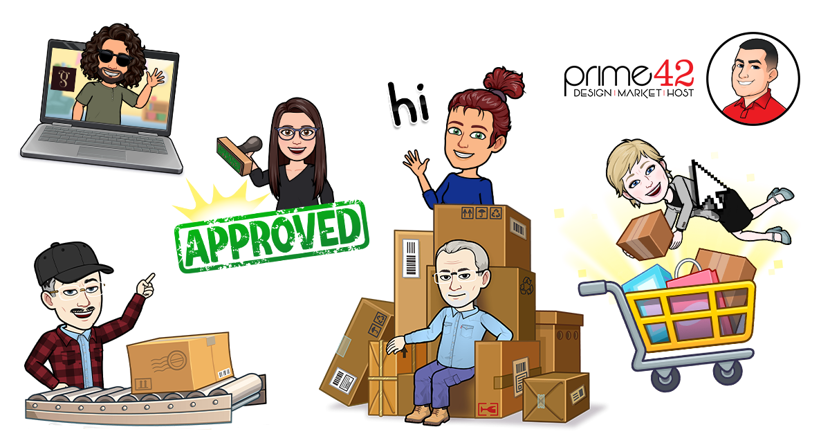 Tap Extension Team characterized with bitmoji images